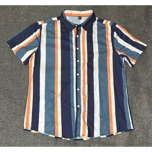 Manfinity Men's L Striped Short‎ Sleeve Shirt